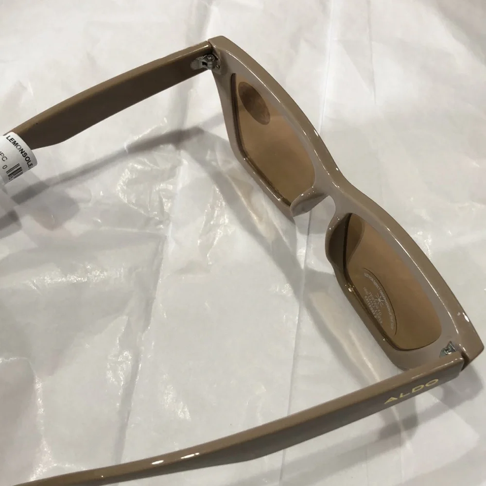 Aldo‎ tan latte square cat eye reflective sunglasses new